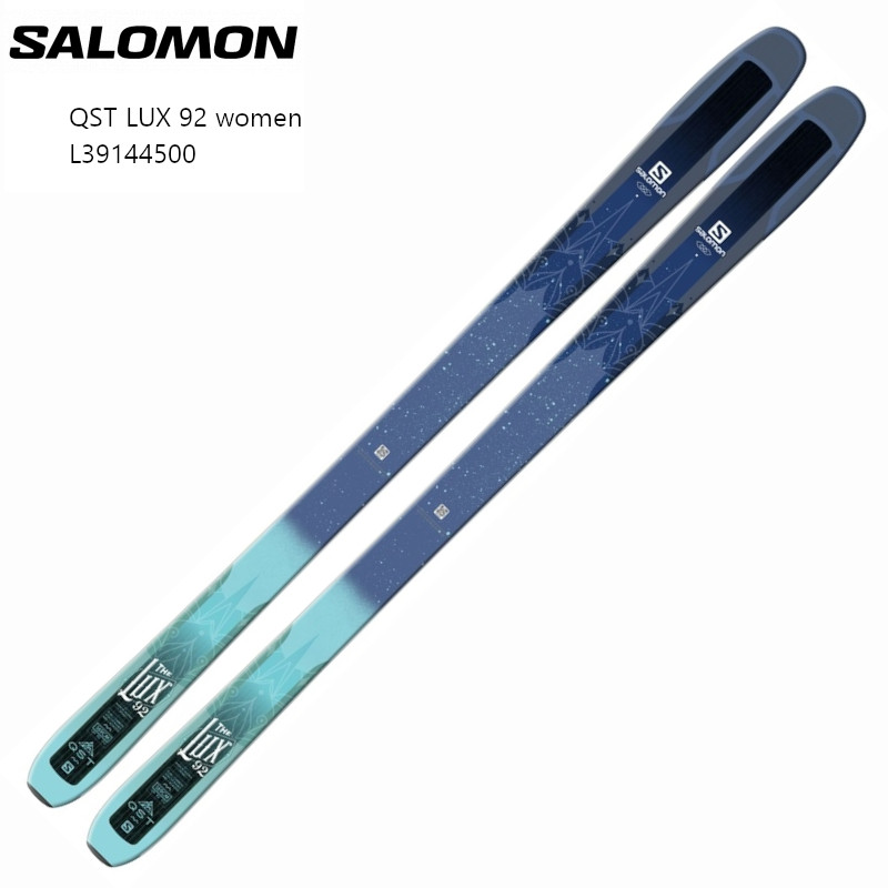サロモン スキーの板板 SALOMON QST LUX 92 DARK BLUE GREEN l39144500 オールラウンド 圧雪 新雪 ビンディング別売り