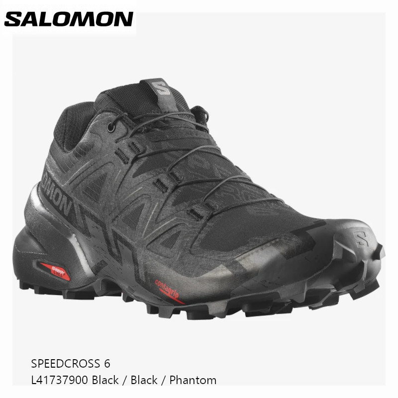 【ｽｰﾊﾟｰｾｰﾙ継続期間押さえる大特価】サロモン トレイルシューズ SALOMON SPEEDCROSS 6 Black Black Phantom 素早さはりつけ台 駈けっくら メンズ