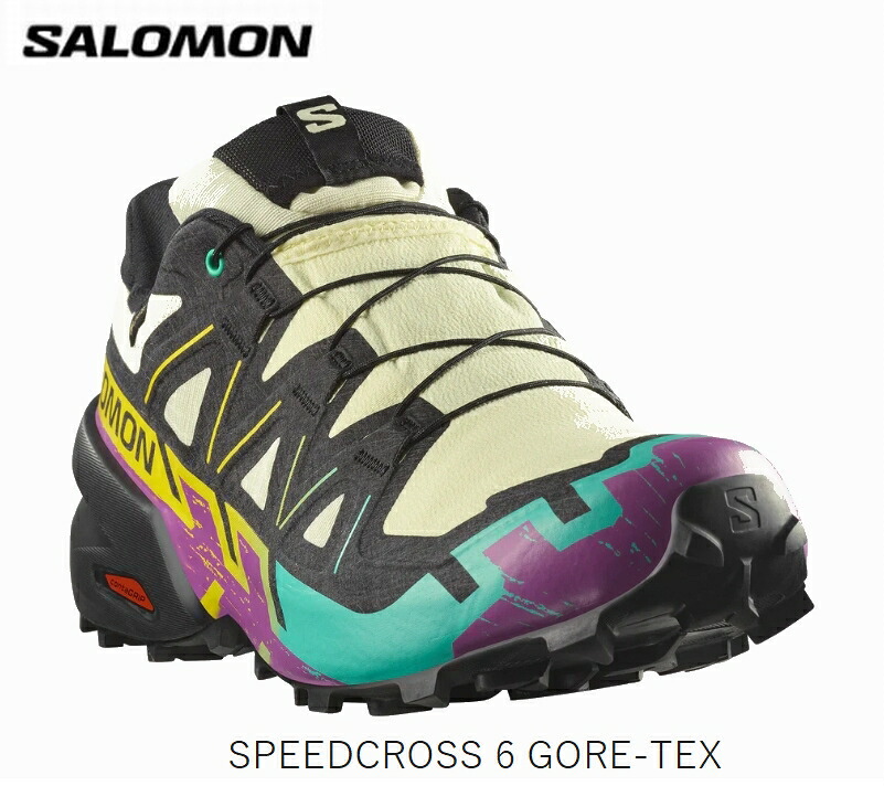 サロモン SALOMON SPEEDCROSS 6 GTX Transparent L47879800 アウトドア トレイルランニングシューズ ゴアテックス 防水 スニーカー|All Mtn Sports Doing 店