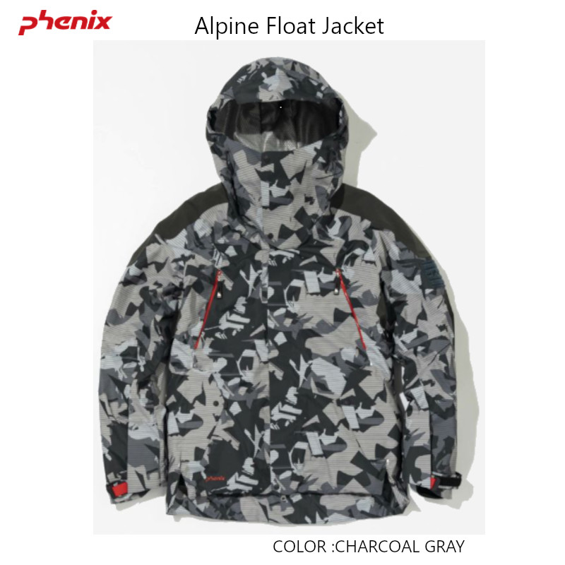 フェニックス ジャケット 2022 Phenix Alpine Float Jacket Charcoal Grey ESB72OT20 スキーウエア  メンズ 割引も実施中