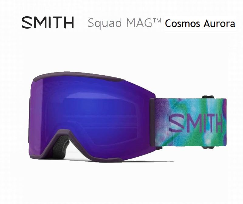 スミス 2025 2026 SMITH (E)SQUAD MAG COSMOS AURORA CP EVERYDAY VIOLET MIRR アーリーモデル スカッドマグ