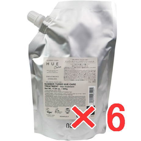 ●【貨物輸送無料】 携帯電話スリー 003 ／ HUE ヒュウケア 手当て 500g 詰替 6個 ／ 髪の毛世話をする 美容室市場独占品