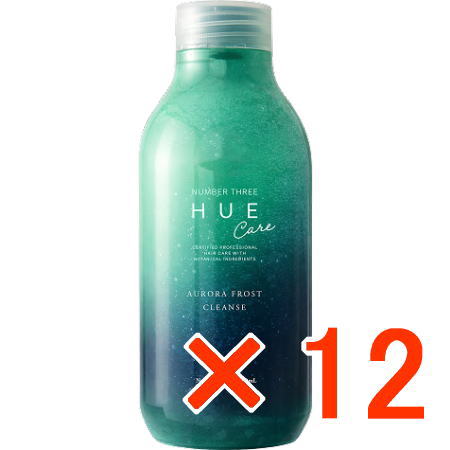 ●【貨物輸送無料】 電話番号スリー 003 ／ HUE ヒュウナイトケア オーロラフロスト クレンズ 300ml 【12個】