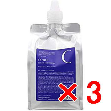 【店内全商いものP2-20倍!】【貨物輸送無料】 オレンジコスメ ／ CENO セノ リペアトリートメント DR 1000g / レフィル 【3個】 美容・コスメ・香水-ヘアケア・スタイリング-シャンプー