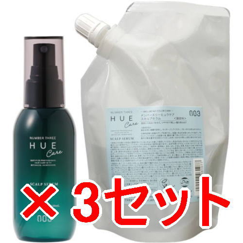 ●【貨物輸送無料】 携帯電話スリー 003 ／ HUE ヒュウケア スカルプセラム+ 120ml ＆ 240ml  3仕掛ける