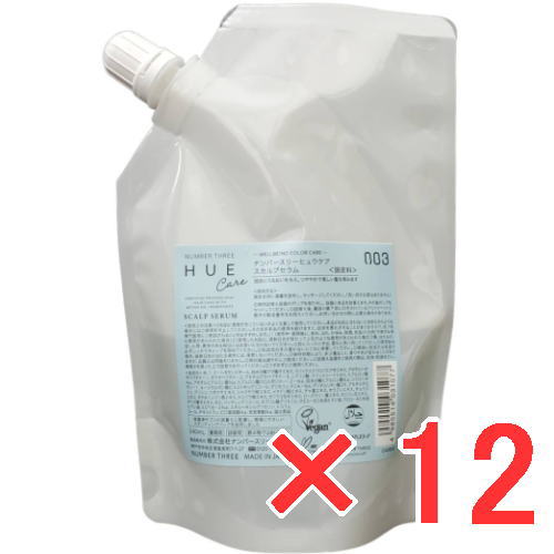●【送料無料】 ナンバースリー 003 ／ ヒュウケア HUE スカルプセラム+ 240ml レフィル【12個】