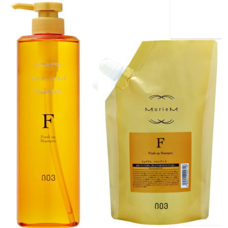 ●【送料無料】 ナンバースリー 003 ／ ミュリアム ゴールド シャンプー F 660ml ボトル ＆ 500mlリフィル　セット