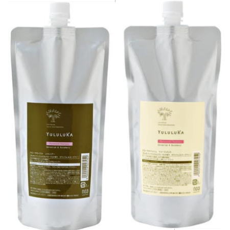 ●【送料無料】 ナンバースリー 003 ／ ユルルカ フローラモイスト シャンプー 500ml ＆ フローラナリッシュ トリートメント 500g　詰替セット