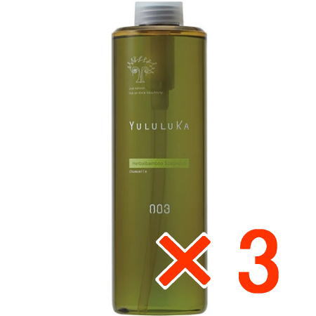 ●【送料無料】 ナンバースリー 003 / ユルルカ ハーバル スキャルプウォッシュ 660ml 【3個】|amugis