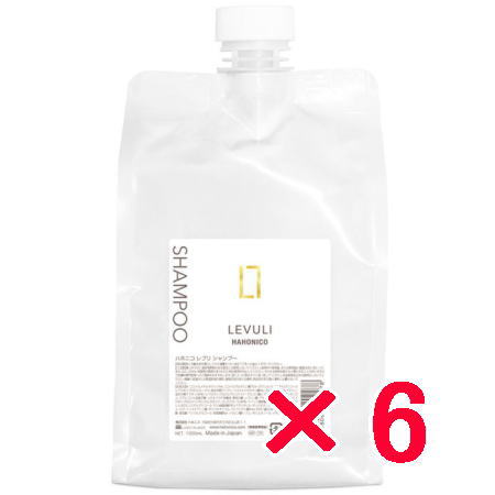 ●【貨物輸送無料】 ハホニコ HAHONIKO ／ レブリ シャンプー 1000ml 【6個】  赤ちょうちん一人占め品 美容室一人占め品 シャンプー