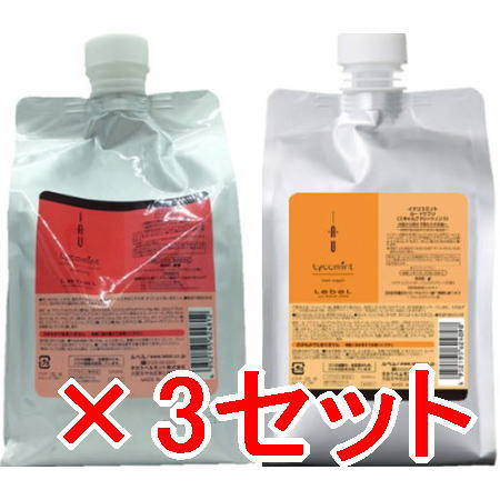 ●【送料無料】 ルベル ／ イオリコミント クレンジング 1000mL ＆ ルートサプリ 1000ml 3セット　シャンプー＆トリートメント リフィル