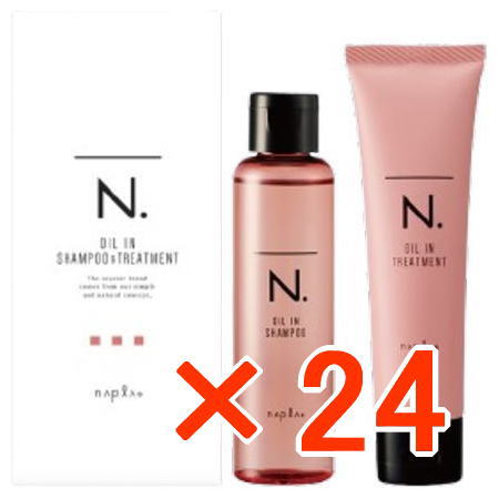 ●【貨物輸送無料】 ナプラ ／ N.  エヌドット 油絵の具はたご屋 シャンプー 80mL ＆手当て 65g ミニ仕掛ける 【24個】