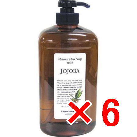 ●【送料無料】 ルベル ／ナチュラル ヘア ソープ ウィズ JO　1000ml 【6個】 シャンプー