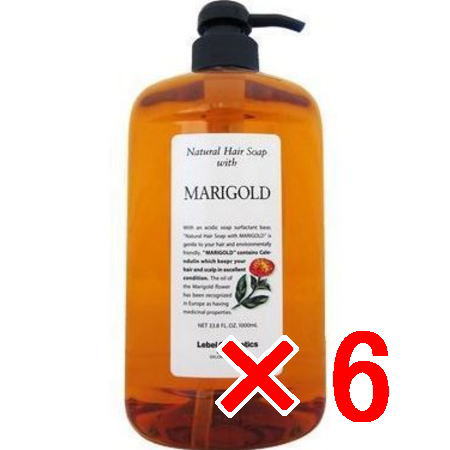 ●【送料無料】 ルベル ／ ナチュラル ヘア ソープ ウィズ MG　1000ml 【6個】 シャンプー｜amugis