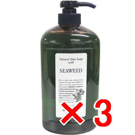 ●【送料無料】 ルベル ／ナチュラル ヘア ソープ ウィズ SW　1000ml 【3個】 シャンプー