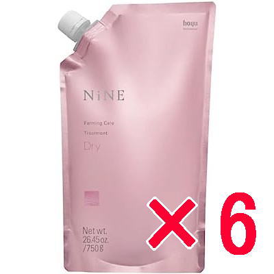 ●【送料無料】 ホーユー hoyu ／ NiNE ファーミングケア トリートメント ( ドライ ) 750g 【6個】 美容室専売品 シャンプー