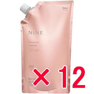 ●【送料無料】 ホーユー hoyu ／ NiNE ファーミングケア トリートメント ( タングル ) 750g 【12個】 美容室専売品 シャンプ｜amugis