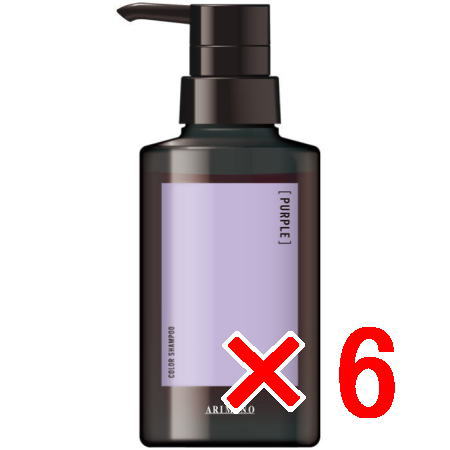 ●【貨物輸送無料】 蟻ミノ arimino ／ アジアン色合い お祭り 色合いシャンプー パープル 280ml 【6個】