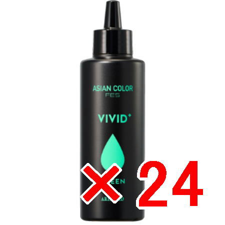 ●【送料無料】 アリミノ ／ アジアンカラー フェス ビビッドプラス グリーン 150ml 【24個】 　FES VIVID