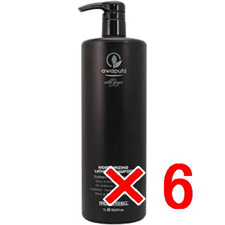 ●【送料無料】 ポールミッチェル ／AWAPUHI WILD GINGER ／AWG モイスチャライジング ラザーシャンプーJ 1000mL 【6個】 [ 国内正規品 ]