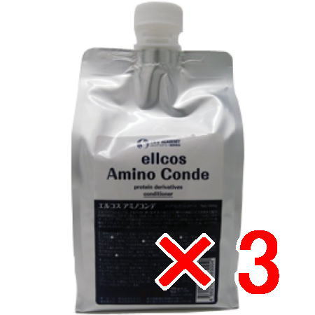 ●【貨物輸送無料】 エルコス ELLCOS ／ アミノコンデ 1000g 【3個】 手当て