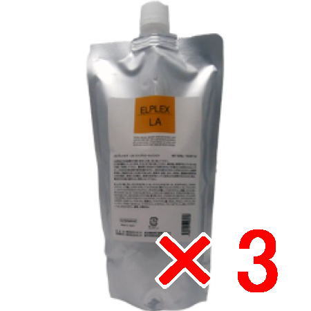 ●【送料無料】 エルコス ELLCOS ／ ELPLEX LA　500g 【3個】 レブリン酸で髪にツヤとなめらかさを ／ 補助剤 トリートメント ／ 美容室 サロン 専売品｜amugis