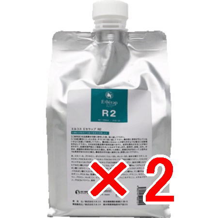 ●【送料無料】 エルコス ELLCOS ／ Eセラップ R2 1000mL 【2個】／ 高機能架橋剤が毛髪の強度を回復します。（マレイン酸ポリマー配合） ／ 補助剤 トリー
