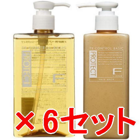 ●【送料無料】 フィヨーレ FIOLE ／ Fプロテクト ベーシックシャンプー 300ml ベーシックマスク 200g　6セット｜amugis