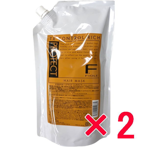 ●【送料無料】 フィヨーレ FIOLE Fプロテクト リッチマスク 1000ml リフィル【2個】