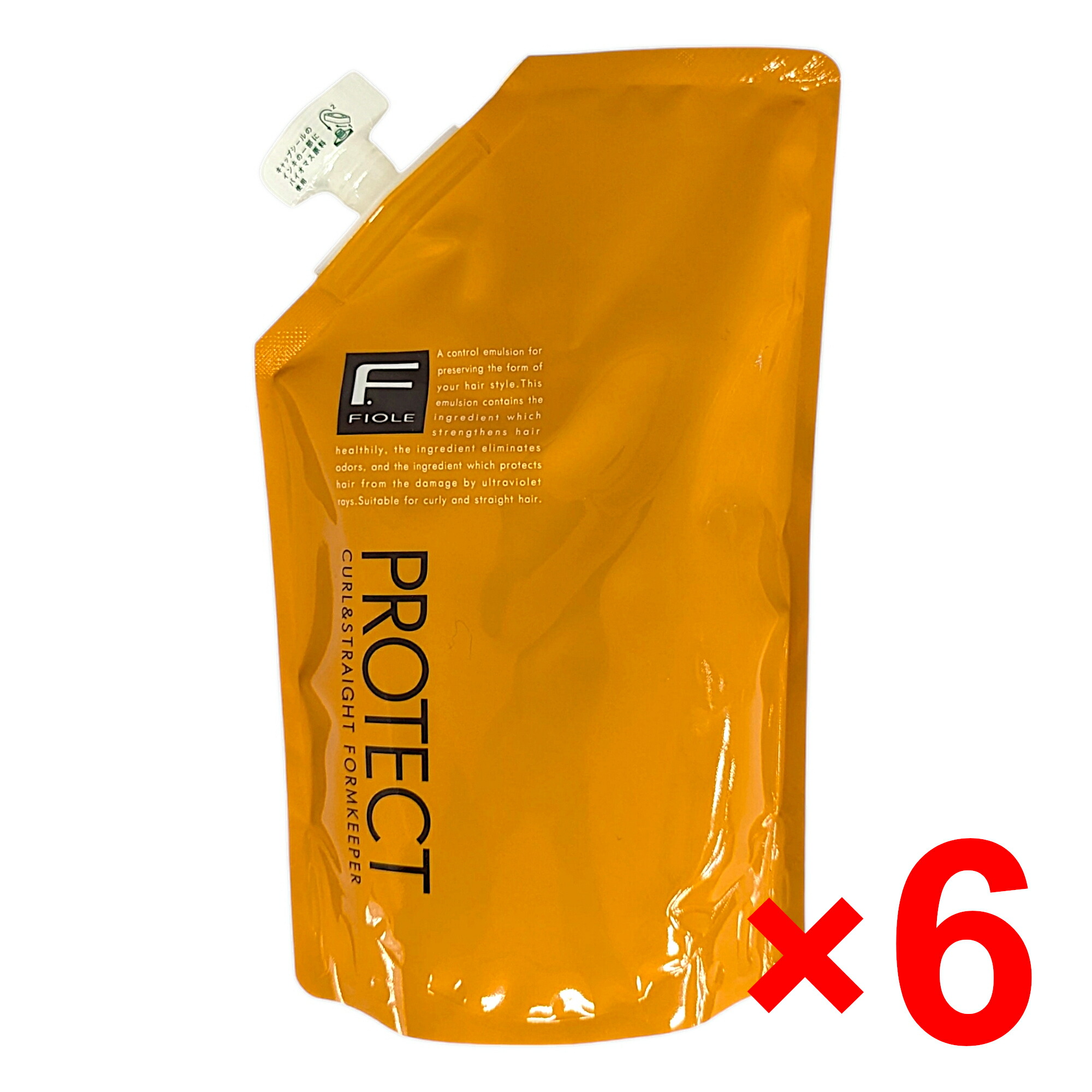 ●【貨物輸送無料】 フィヨーレ FIOLE F ／ F防護 形姿GK 500ml  リフィル 【6個】 洗い流さない整髪剤