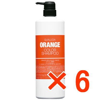 ●【送料無料】 フィヨーレ FIOLE ／ クオルシア カラーシャンプー オレンジ 1000ml 6個　染毛料