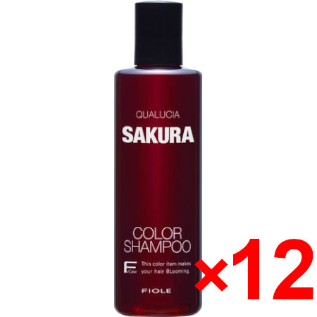 ●【送料無料】 フィヨーレ FIOLE ／ クオルシア カラーシャンプー サクラ 250ml 【12個】   染毛料