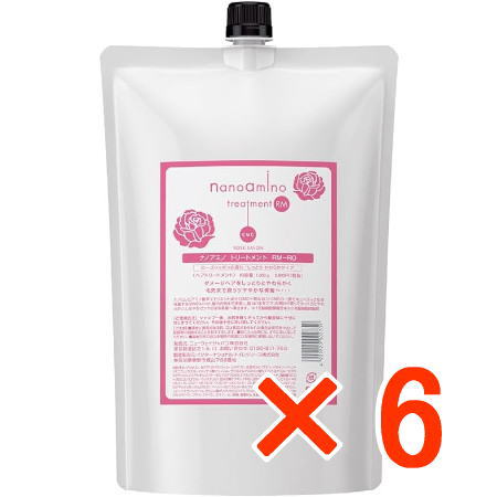 【店内商品P2-20倍！】【送料無料】 ニューウェイジャパン ／ ナノアミノ シャンプー RM RO 1000ml 詰替 【6個】