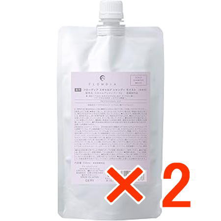 ●【送料無料】 デミコスメティクス ／ フローディア スキャルプケア スキャルプシャンプー モイスト 350ml 詰替 【2個】 ／ D2