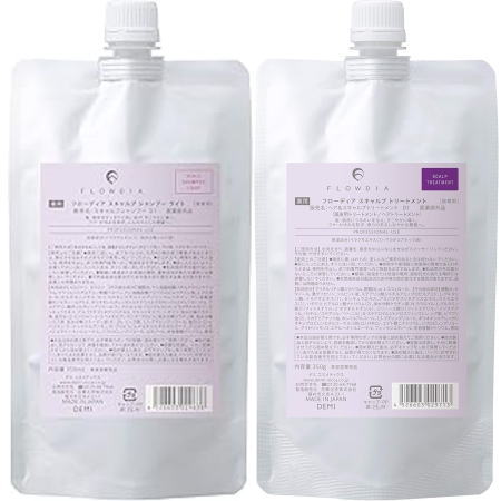 ●【送料無料】 デミコスメティクス ／ フローディア スキャルプケア スキャルプシャンプー ライト 350ml ＆ スキャルプトリートメント 350g　詰替セット