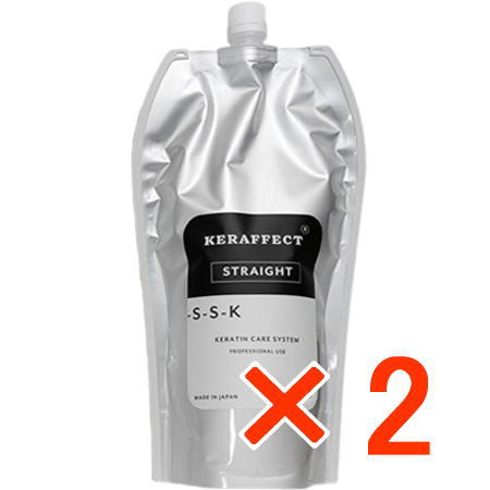 【店内商品P2-20倍！】【送料無料】 ケラフェクト KERAFFECT ストレート 1剤 5.5 1000g 【2個】