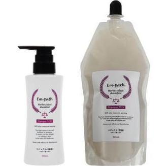 ●【送料無料】 コラボプロ ／ Em-path Herba シャンプー MW ポンプ300ml ＆ 500mlリフィル　セット　軽い仕上がりなのにしっとり「新触感」