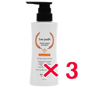●【送料無料】 コラボプロ ／ Em-path Herba シャンプー WN ポンプ 300ml 【3個】　Em-path Herba Select Shampoo WN　軽