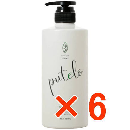 ●【貨物輸送無料】 プテロ putelo ／ AR シャンプー 700mL 【6個】／ スカルプシャンプー ／ 目あたらしいな草木抽出エキスをたっぷり練りあわせるした生シャ