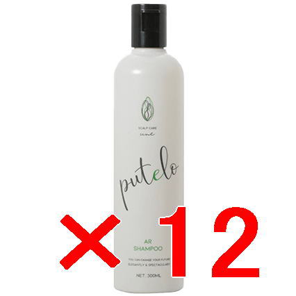 ●【貨物輸送無料】 プテロ putelo ／ AR シャンプー 300ml 【12個】／ スカルプシャンプー ／ 目あたらしいな草木抽出エキスをたっぷり練りあわせるした生シャ