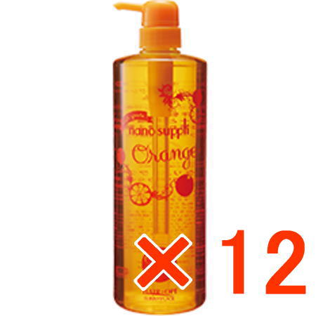 ●【貨物輸送無料】 サニープレイス ナノクレンジング シャンプー 1000ml オレンジ色 【12個】