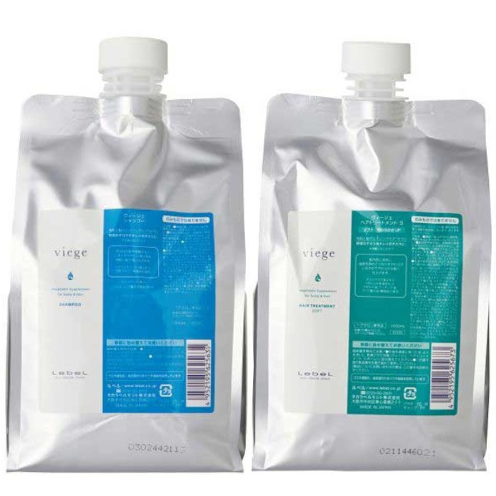 ●【送料無料】 ルベル ／ ヴィージェ シャンプー 1000mL ＆ ヘアトリートメント S 1000mL リフィルセット / LebeL
