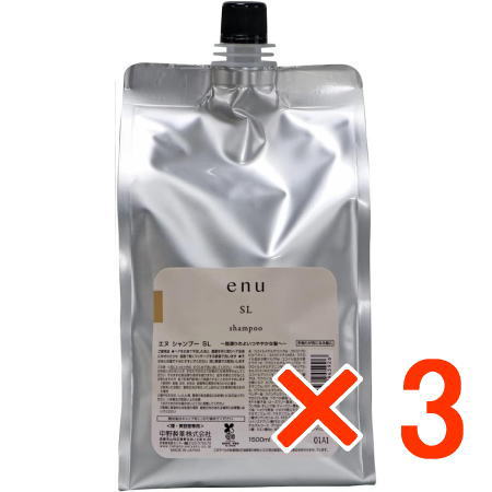 ●【送料無料】 ナカノ ／ エヌ シャンプー SL 1500ml 詰替 【3個】｜amugis