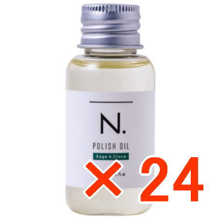 ●【送料無料】 ナプラ ／ N. エヌドット ポリッシュオイル SC 30ml 【24個】　セージ＆クローブの香り　洗い流さないヘアトリートメント アウトバス｜amugis