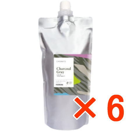 ●【貨物輸送無料】 パイモア  π more ／ クロマト カラートリートメント #15 濃灰色薄墨色 500g 【6個】