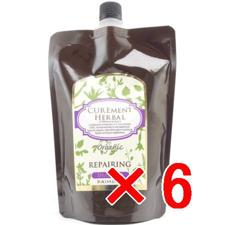 ●【送料無料】 パイモア π more / キュアメントハーバル リペアリングシャンプー 500mL レフィル 【6個】 美容室専売品 ヘアシャンプー|amugis