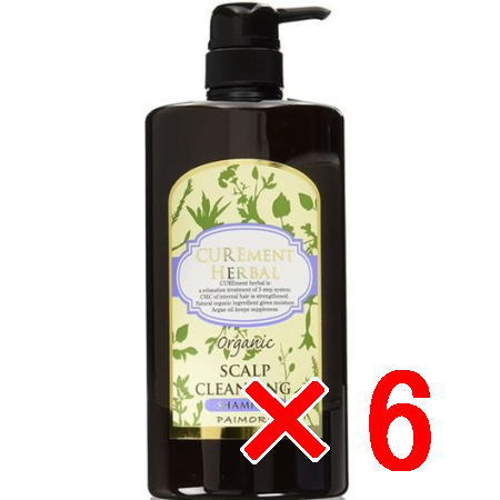 ●【送料無料】 パイモア  π more ／ キュアメントハーバル スキャルプクレンジングシャンプー 1000mL  【6個】美容室専売品 ヘアシャンプー