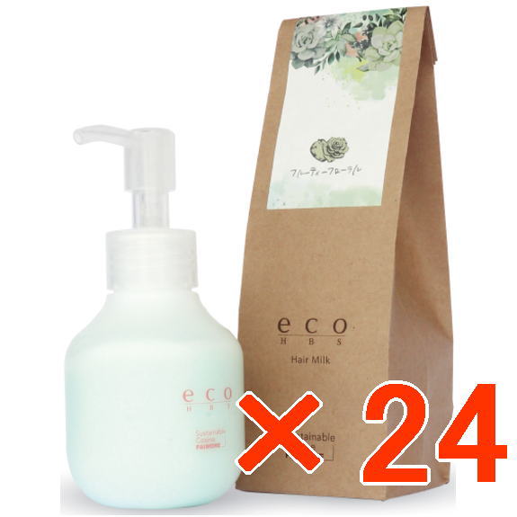 ●【送料無料】 パイモア π more ／ エコエイチビーエス ヘアミルク 80g フルーティーフローラル 【24個】 美容室専売品　ヘアミルク