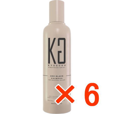 ●【送料無料】 KYOGOKU カラーシャンプー アッシュブラック 200ml 【6個】｜amugis