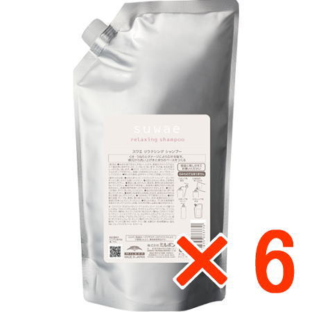 ●【貨物輸送無料】 ミルボン ／ スワエ リラクシング シャンプー 1000ml 詰替 【6個】